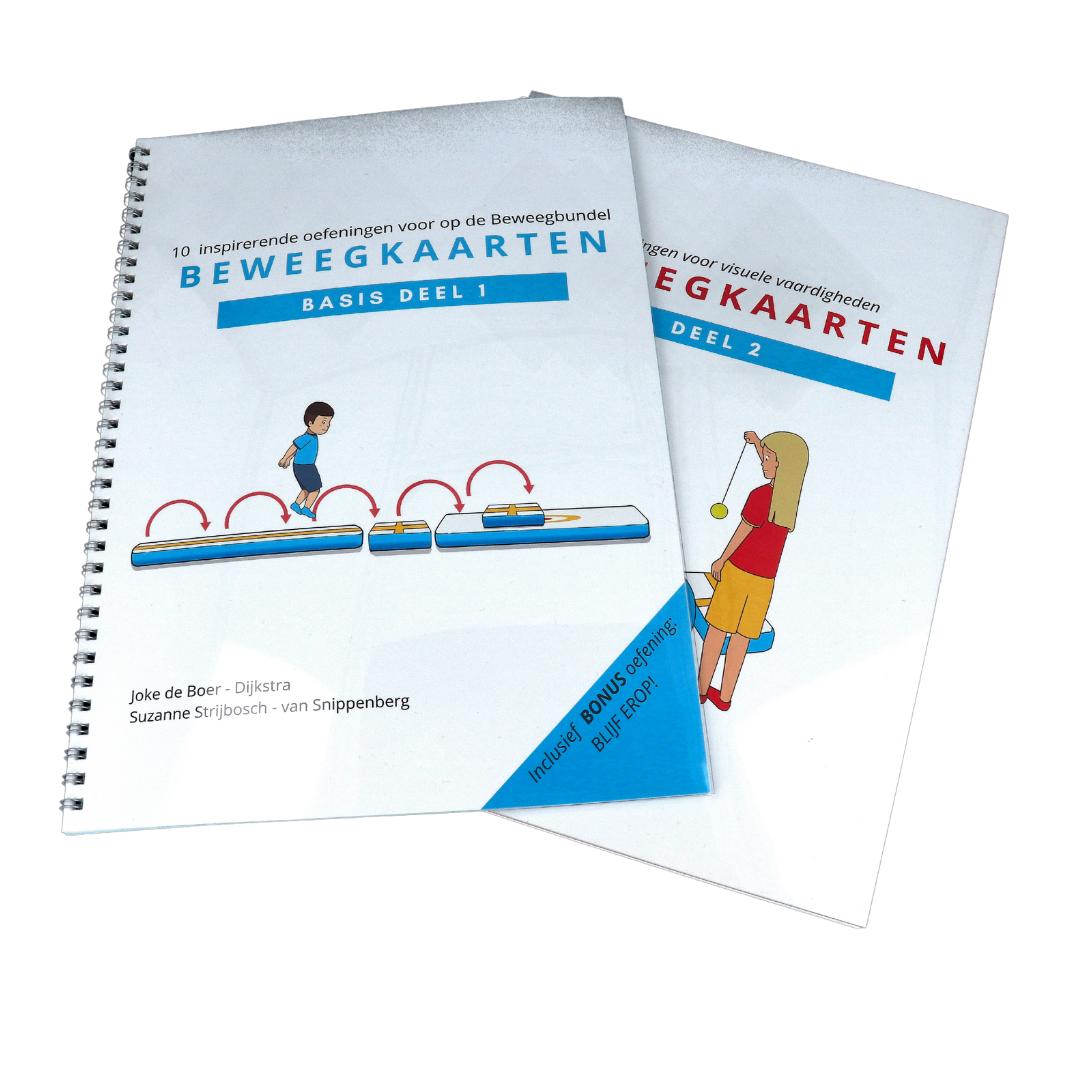 Beweegkaarten set deel 1 en deel 2 met oefeningen voor kinderen