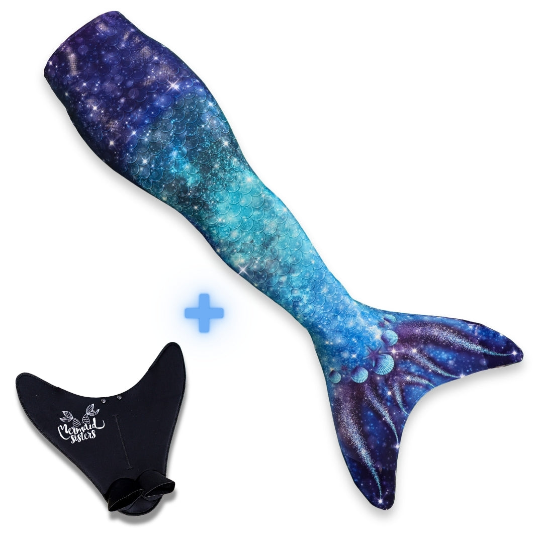 Loose Mermaid Tail Star of the Sea Blue
