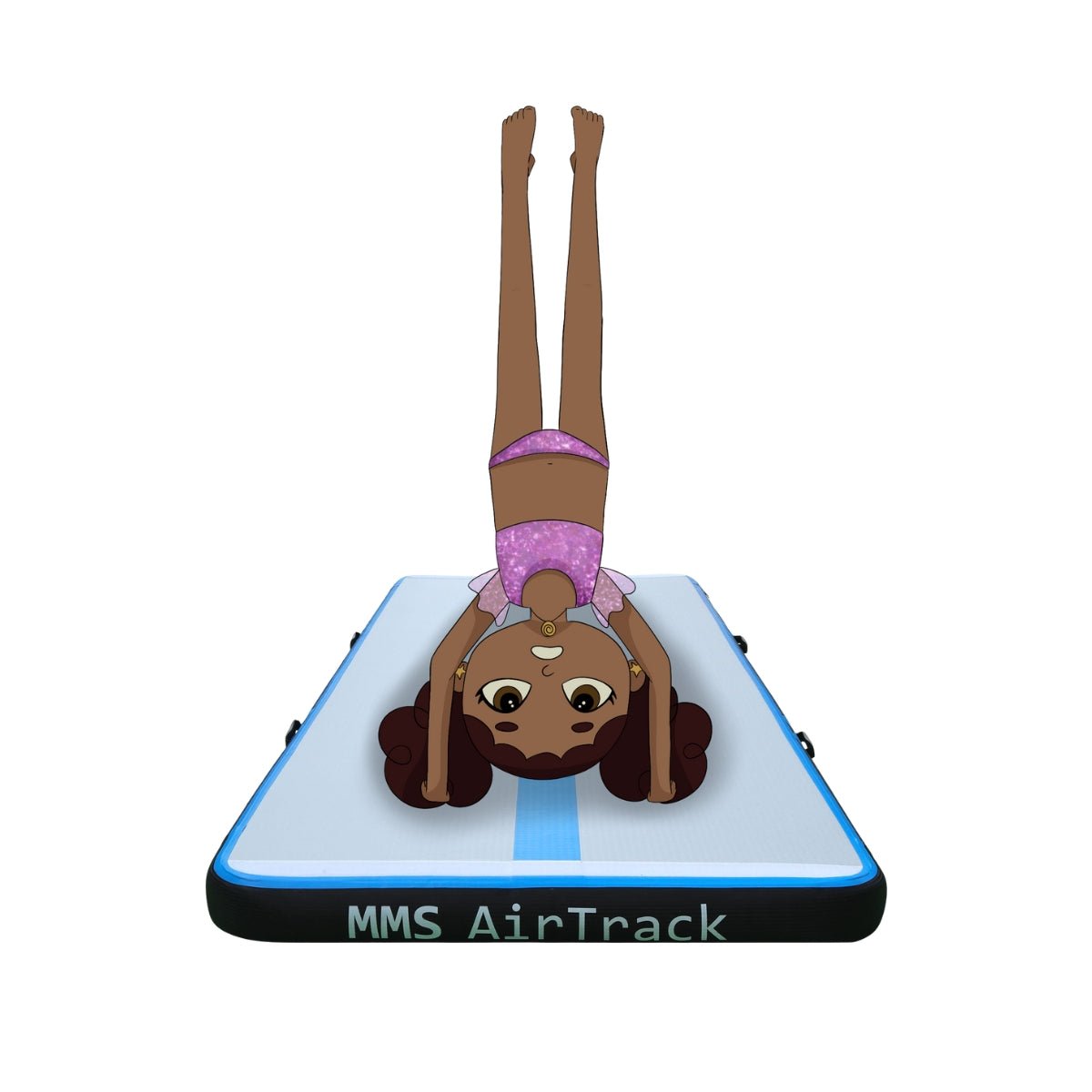 Kind gebruikt MMS AirTrack Plus tijdens gymnastiektraining