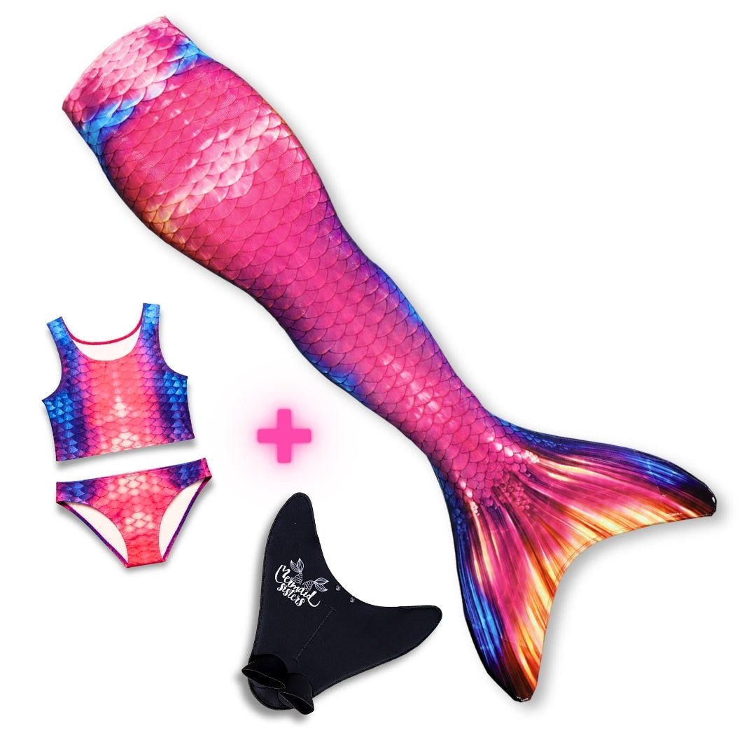 Mermaid Set Tropical Sunset