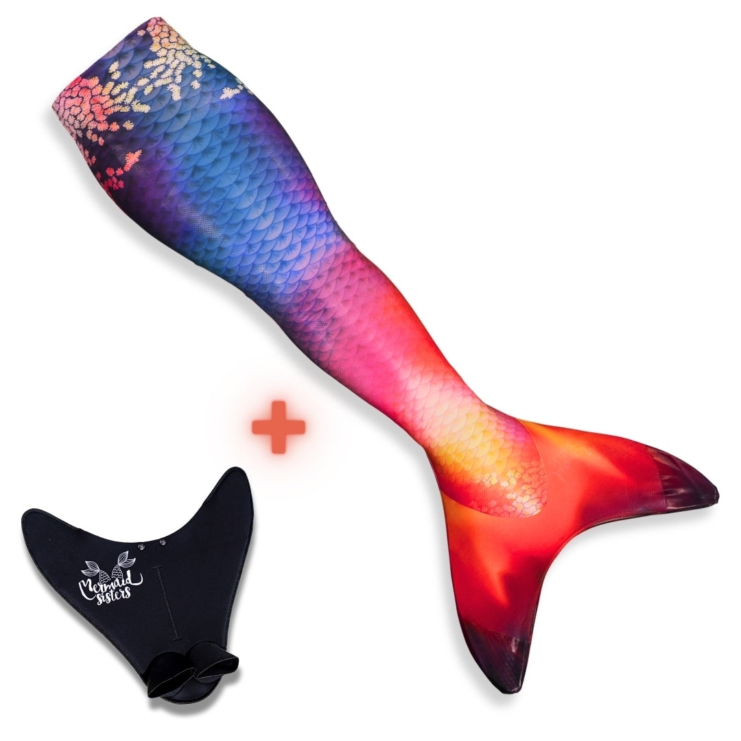Loose Mermaid Tail Sunny Sunset
