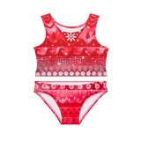 Bikiniset Prinses Vaiana in levendige roze tinten met Polynesische patronen, perfect voor zeemeerminnenavonturen.
