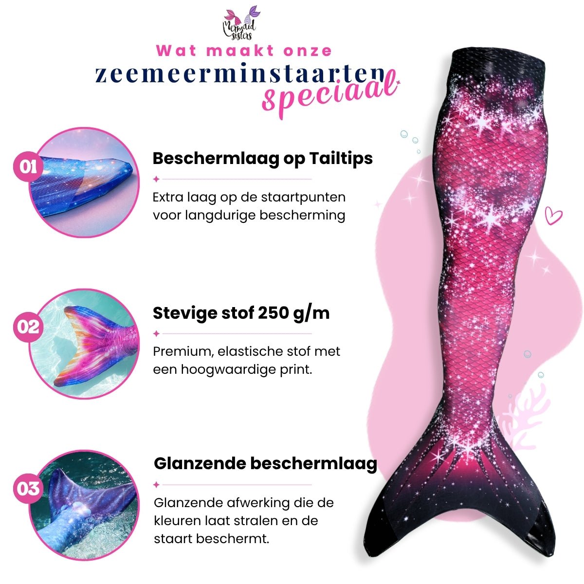 Mermaid Tail Pink Passion