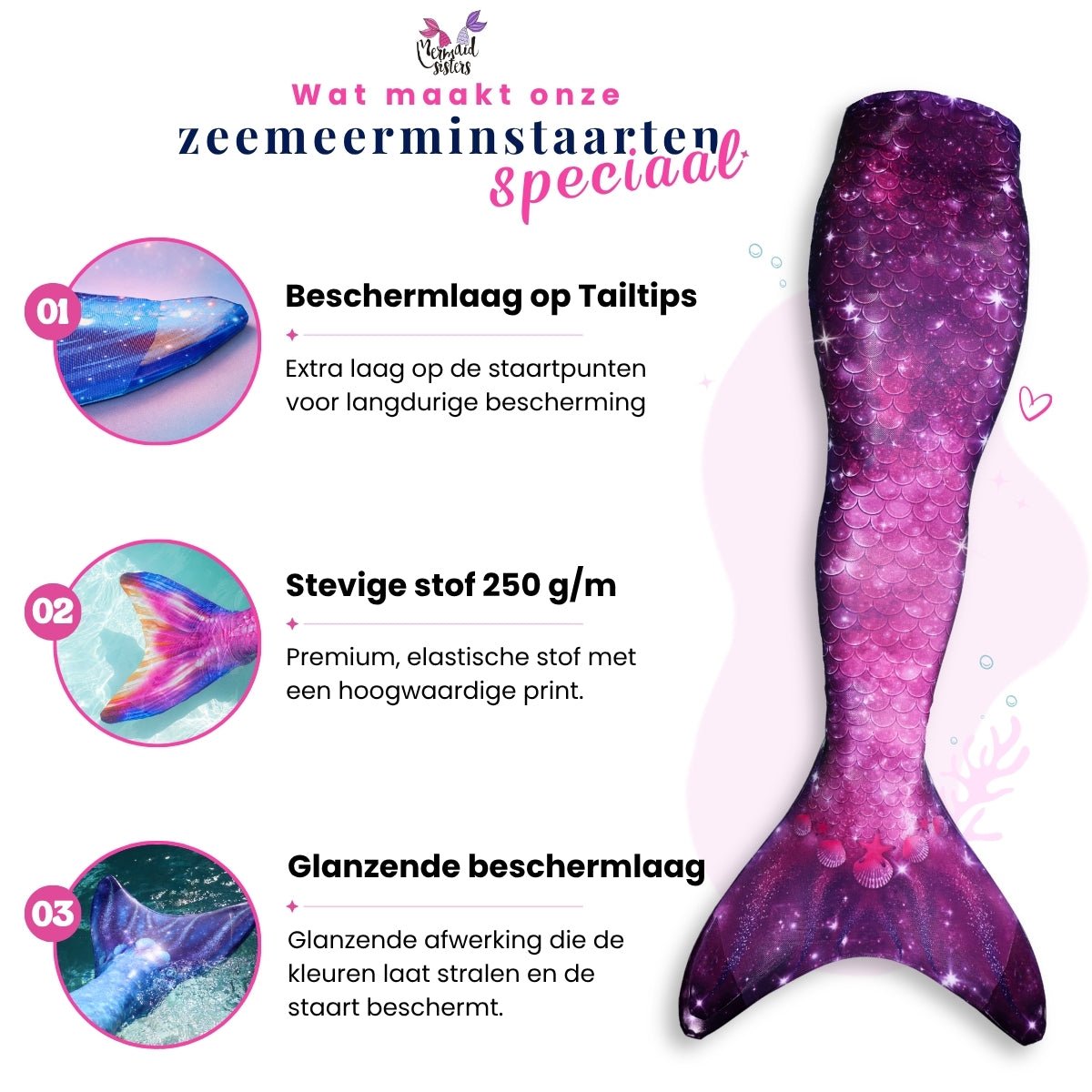 Mermaid Tail Star of the Sea Purple