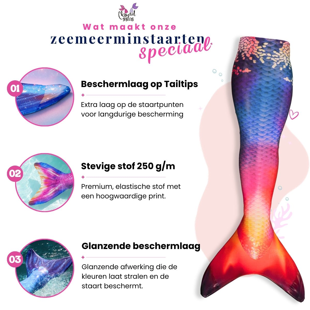 Mermaid Tail Sunny Sunset