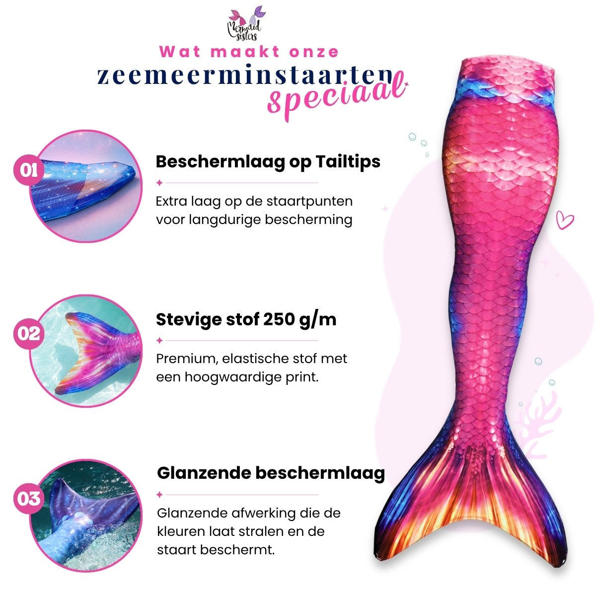 Mermaid Set Tropical Sunset
